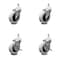 Service Caster 3 Inch Thermoplastic Wheel 8mm Threaded Stem Caster Set with 2 Brakes SCC SCC-TS05S310-TPRS-M815-2-SLB-2 - alternate 1